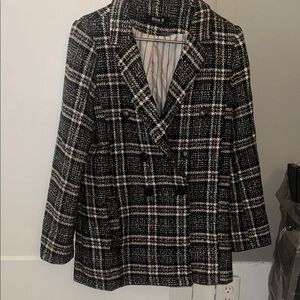 NWOT Blue B Collection Tweed Jacket- Large